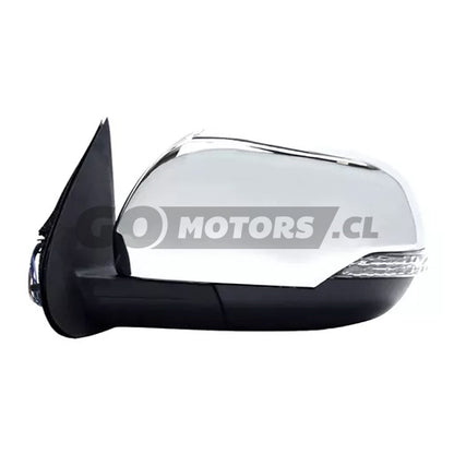 Espejo Izquierdo Cromado Eléctrico con Luz Mitsubishi L200 2019-2024