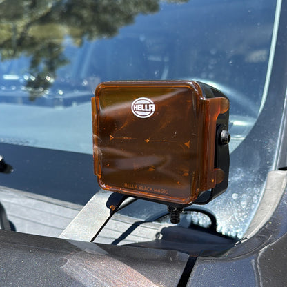 Par de Tapas Ámbar para Faros LED 3.2" – Hella