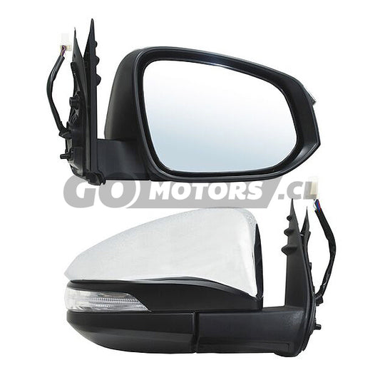 Espejo Cromado Eléctrico Toyota Hilux modelo 2016-2022 lado derecho