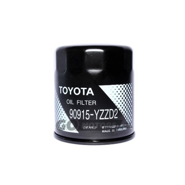 Filtro de Aceite Original Toyota Hilux negro con código 90915-YZZD2 para mantenimiento automotriz
