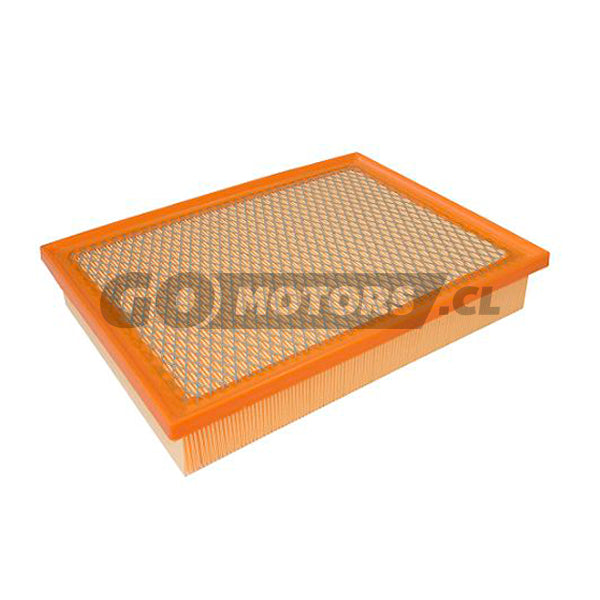 Filtro de Aire Toyota Hilux rectangular con marco naranja y malla protectora de GoMotors