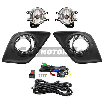 Kit neblineros Toyota Hilux completo con focos, soportes, cables y interruptor para instalación