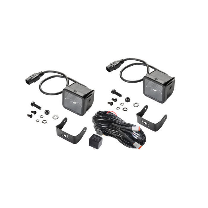 Kit Faros LED 2.7" y 1.400 lm Flood Beam de Línea Black Magic – Hella