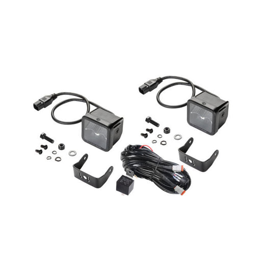 Kit Faros LED 2.7" y 1.400 lm Flood Beam de Línea Black Magic – Hella