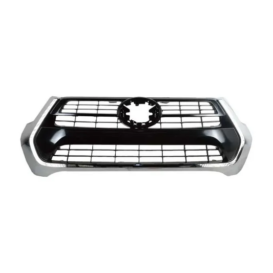 Máscara Negra Borde Cromado Toyota Hikux Revo 2020-2022
